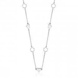 Colier argint cu inimi si cercuri DiAmanti Z1686N-DIA (Argint 925‰ 2,1 g.)